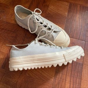 Grey Platform Converse